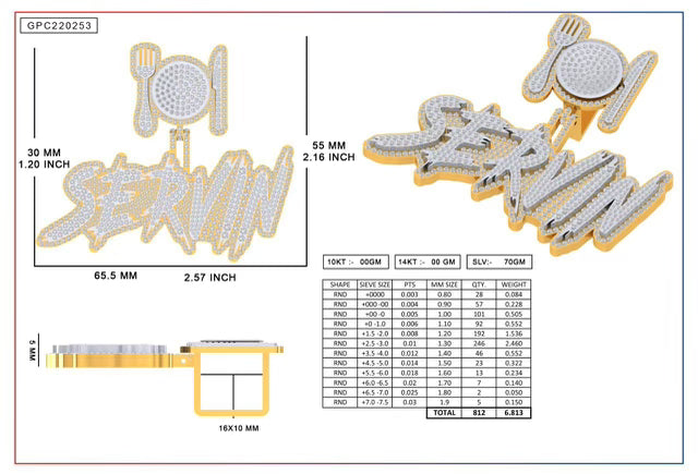 “APS” Custom Jewelry Deposit (Fees goes towards your piece)